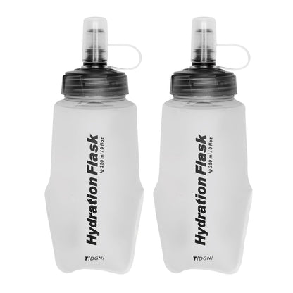 TRIWONDER Running Water Bottle Handheld Plastic Flask Hydration Vest Packs Waist Belt Replacement for Runners Marathon Cycling Hiking