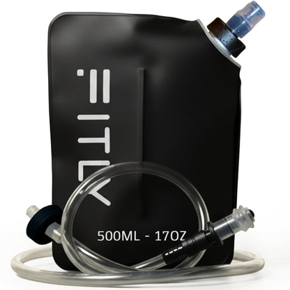 FITLY Soft Flask Running Water Bottle - Collapsible Hydration Flask