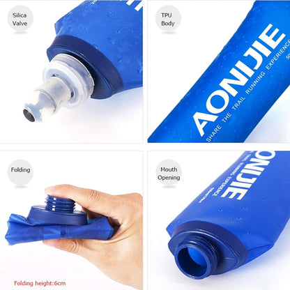 AONIJIE Soft Water Bottle, 2 Pack, 500ml