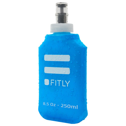 FITLY Soft Flask Running Water Bottle - Collapsible Hydration Flask