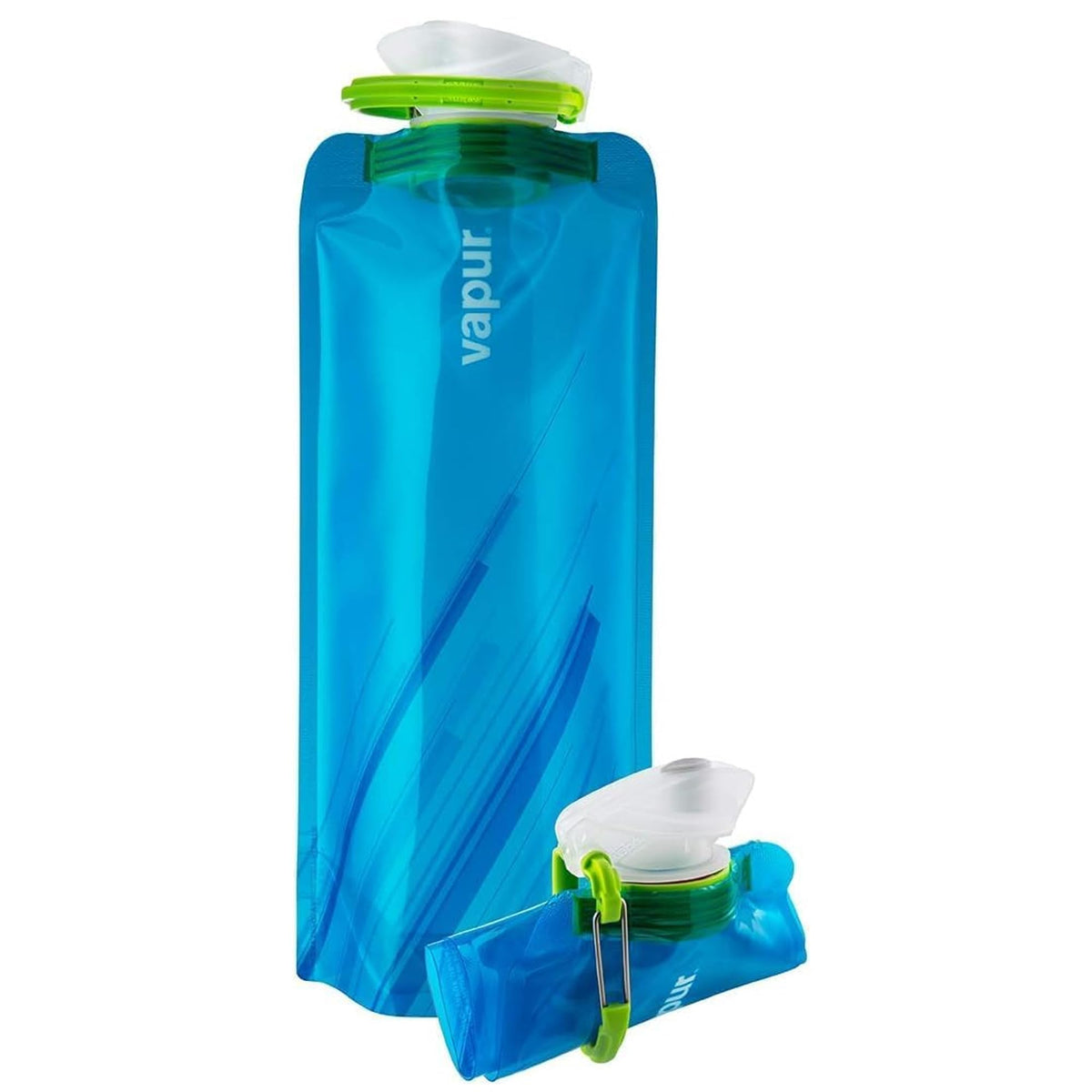 Vapur Collapsible Water Bottle with Carabiner - 23oz (0.7L) - Night Blue