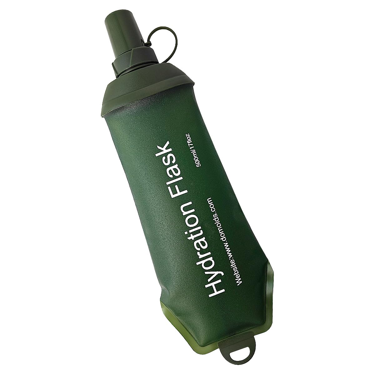 WILDREEDS 500ml Soft Flask, TPU Collapsible Soft Water Bottle for Hydration Pack, Running Vest, Folding Water Bottle for Hiking Cycling Climbing-2Pcs, Blue