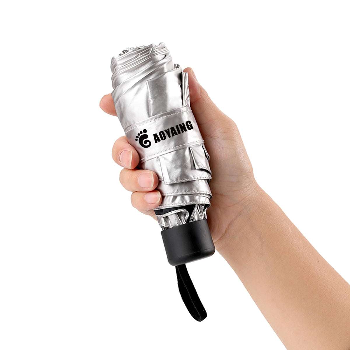 GAOYAING Small Mini Umbrella with Case Light Compact Design Perfect for Travel Lightweight Portable Parasol Outdoor Sun&Rain Umbrellas 34 Inches