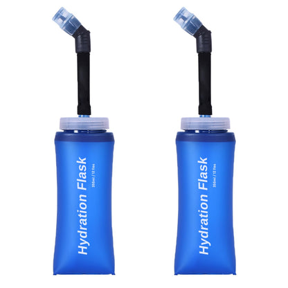 TRIWONDER TPU Soft Folding Water Bottles BPA-Free Collapsible Flask for Hydration Pack - Ideal for Running Hiking Cycling Climbing (250ml/8.45oz - Pack of 2)