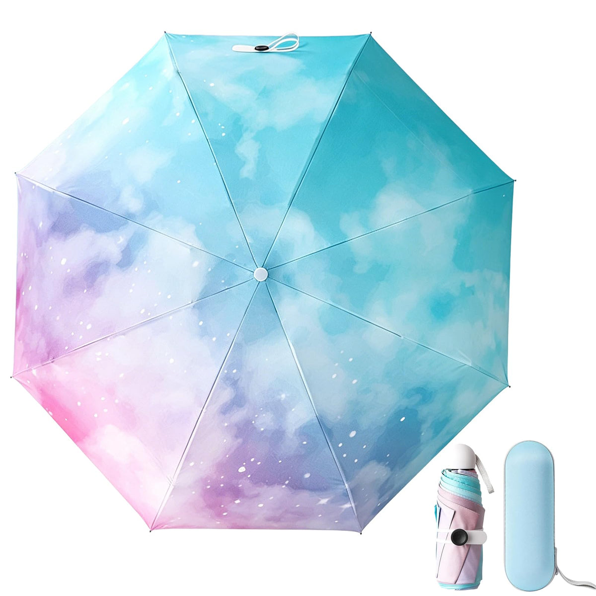 YumSur Mini Travel Sun & Rain Umbrella