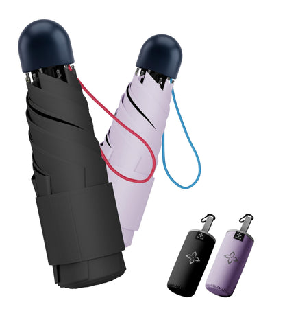 Mini Umbrella for Travel UPF 100+ UV Sun Compact for Purse Backpack