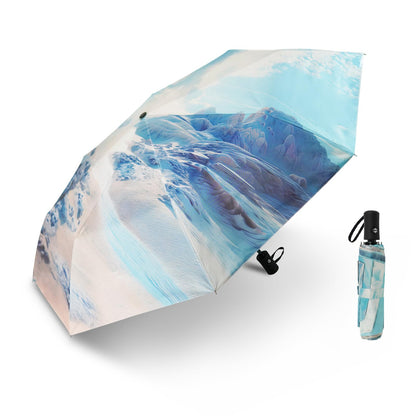 SY COMPACT Travel Umbrella - Windproof Automatic Compact Umbrellas for Rain