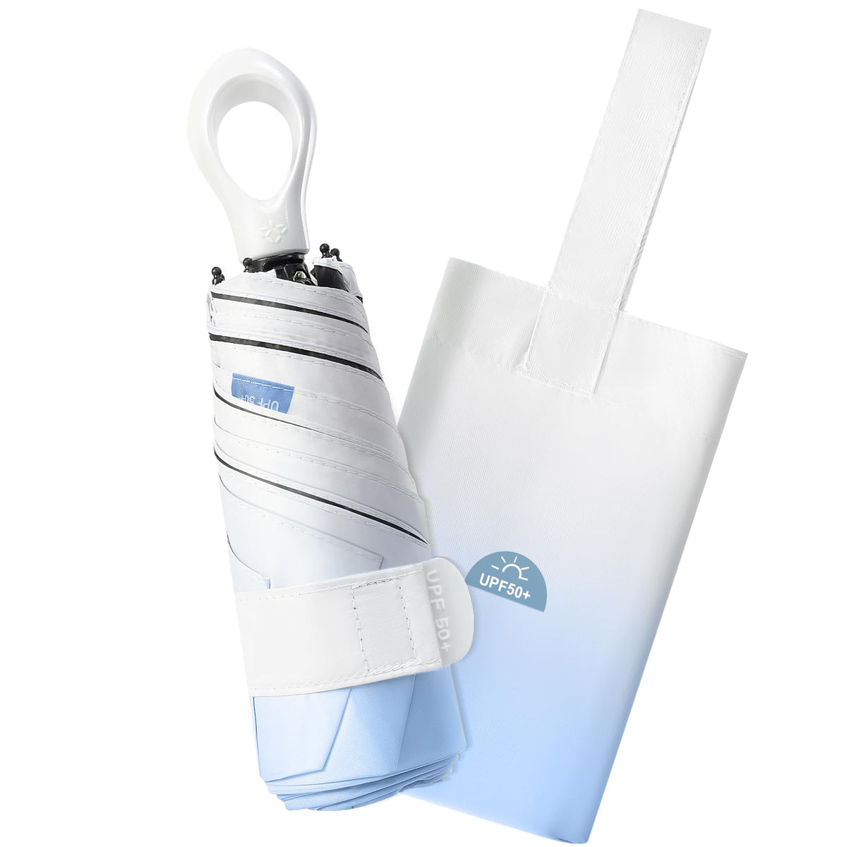 Mini Travel Umbrella Small Umbrella for Travel UV Parasol Compact Foldable