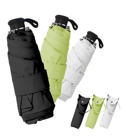 Travel Mini Umbrella, Windproof UPF 100 Sun Rain Compact Umbrella