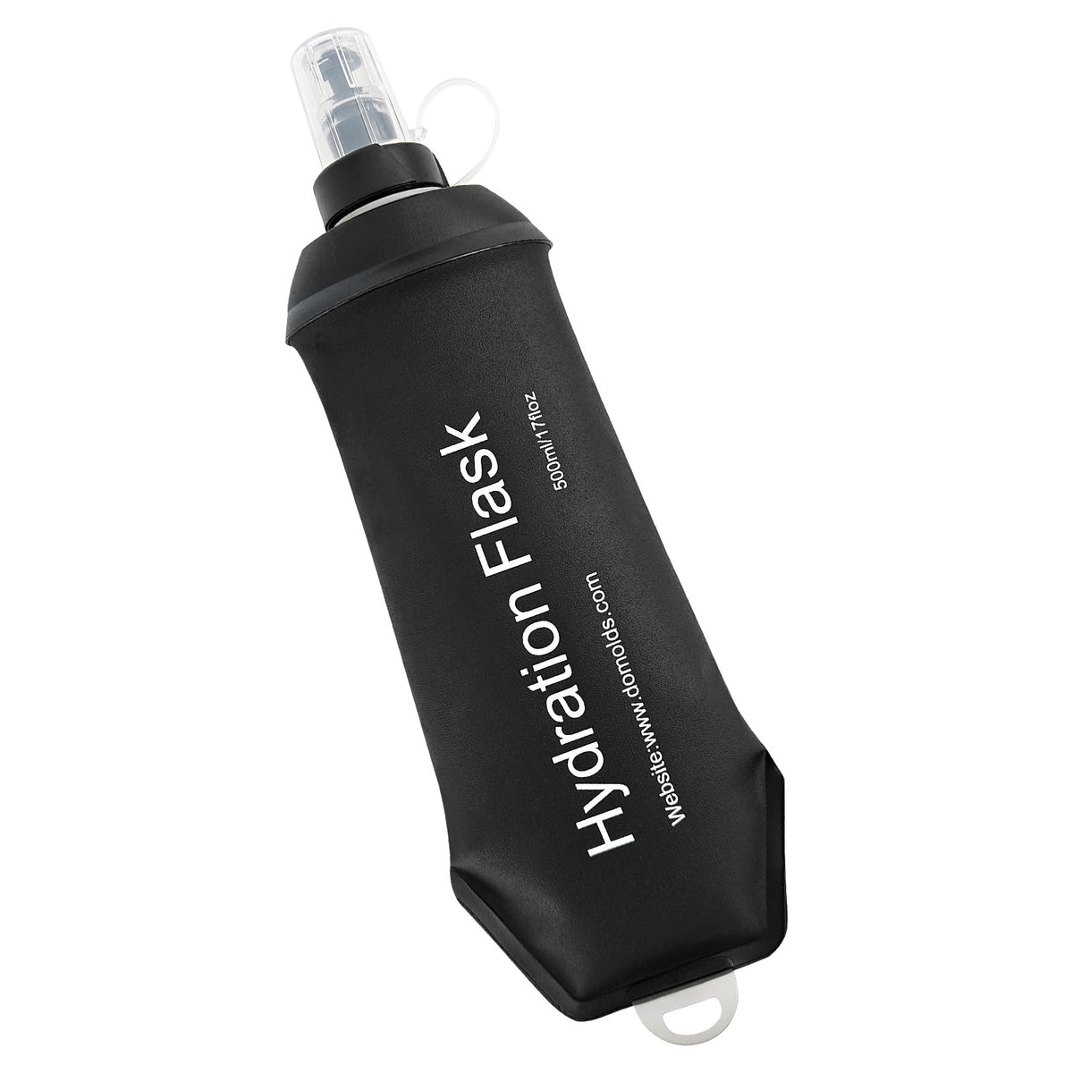 WILDREEDS 500ml Soft Flask, TPU Collapsible Soft Water Bottle for Hydration Pack, Running Vest, Folding Water Bottle for Hiking Cycling Climbing-2Pcs, Blue