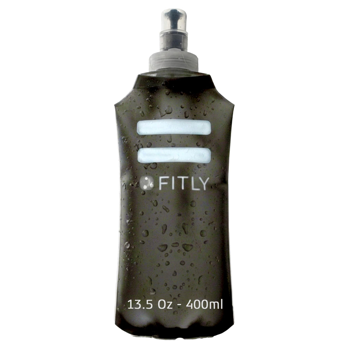 FITLY Soft Flask Running Water Bottle - Collapsible Hydration Flask