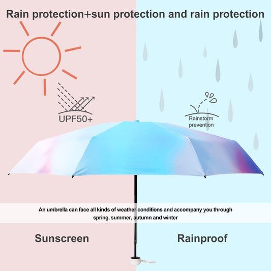 YumSur Mini Travel Sun & Rain Umbrella