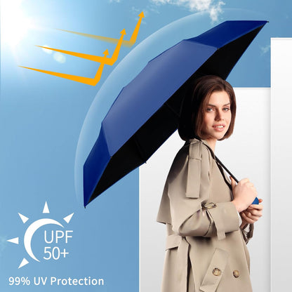 Yoobure Travel Umbrella Portable Compact Umbrellas, Pocket Mini for Purse, Umbrellas for UV Sun & Rain Small for Backpack, Umbrella with Case Folding for Kids Women