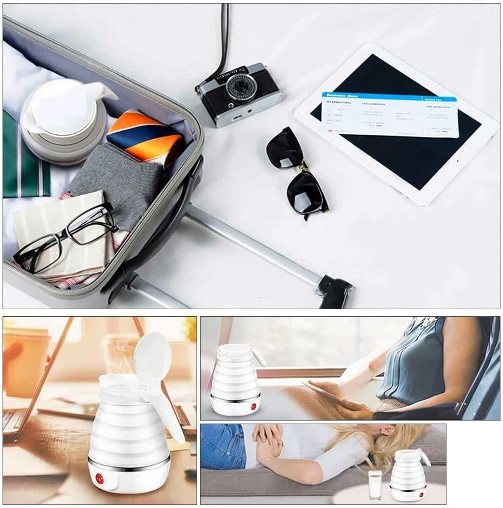 0.6L Small Travel Foldable Electric Kettle Collapsible Coffee Tea Kettle