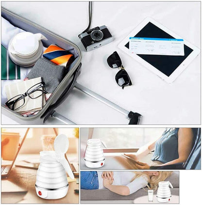 0.6L Small Travel Foldable Electric Kettle Collapsible Coffee Tea Kettle