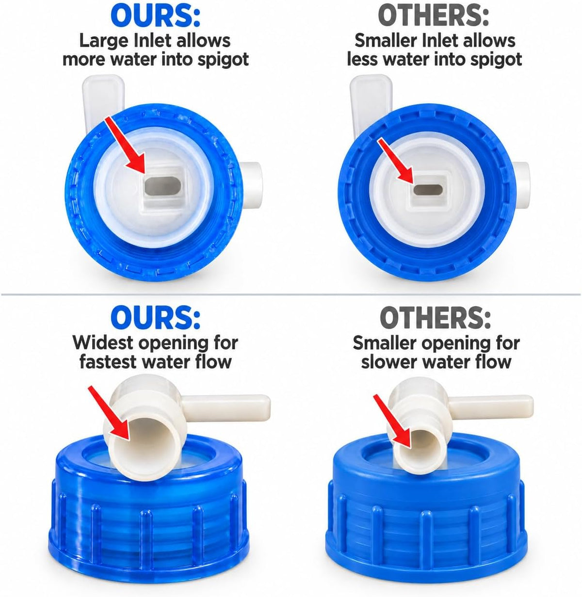 WaterStorageCube Collapsible Water Container with Spigot (5.3 Gal (2-Pack))