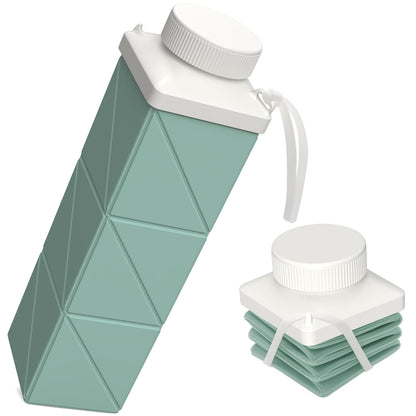 BEAUTAIL Collapsible Water Bottles 21oz/610mL, Silicone Travel Water Bottle