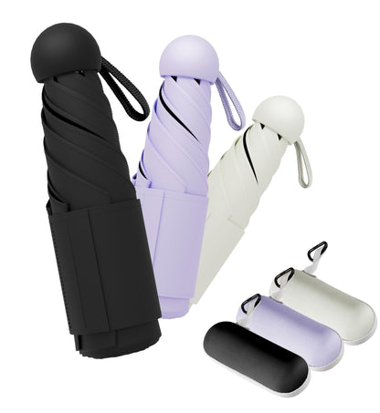 Umbrella Travel Size Mini Umbrella with UPF 100+ UV Rain Protection