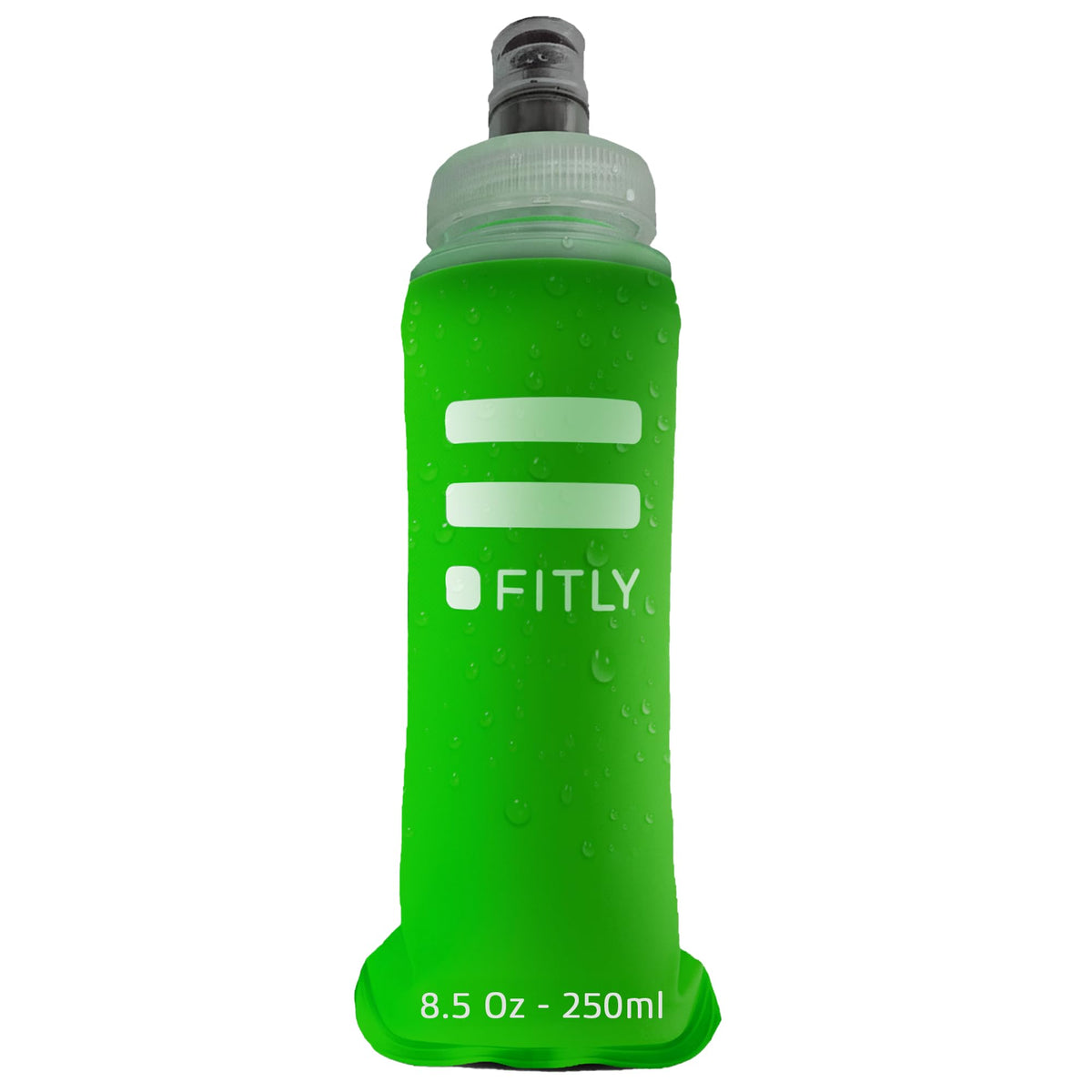 FITLY Soft Flask Running Water Bottle - Collapsible Hydration Flask