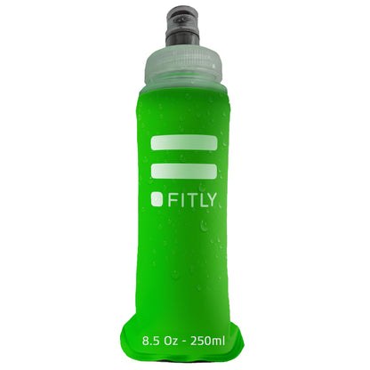 FITLY Soft Flask Running Water Bottle - Collapsible Hydration Flask