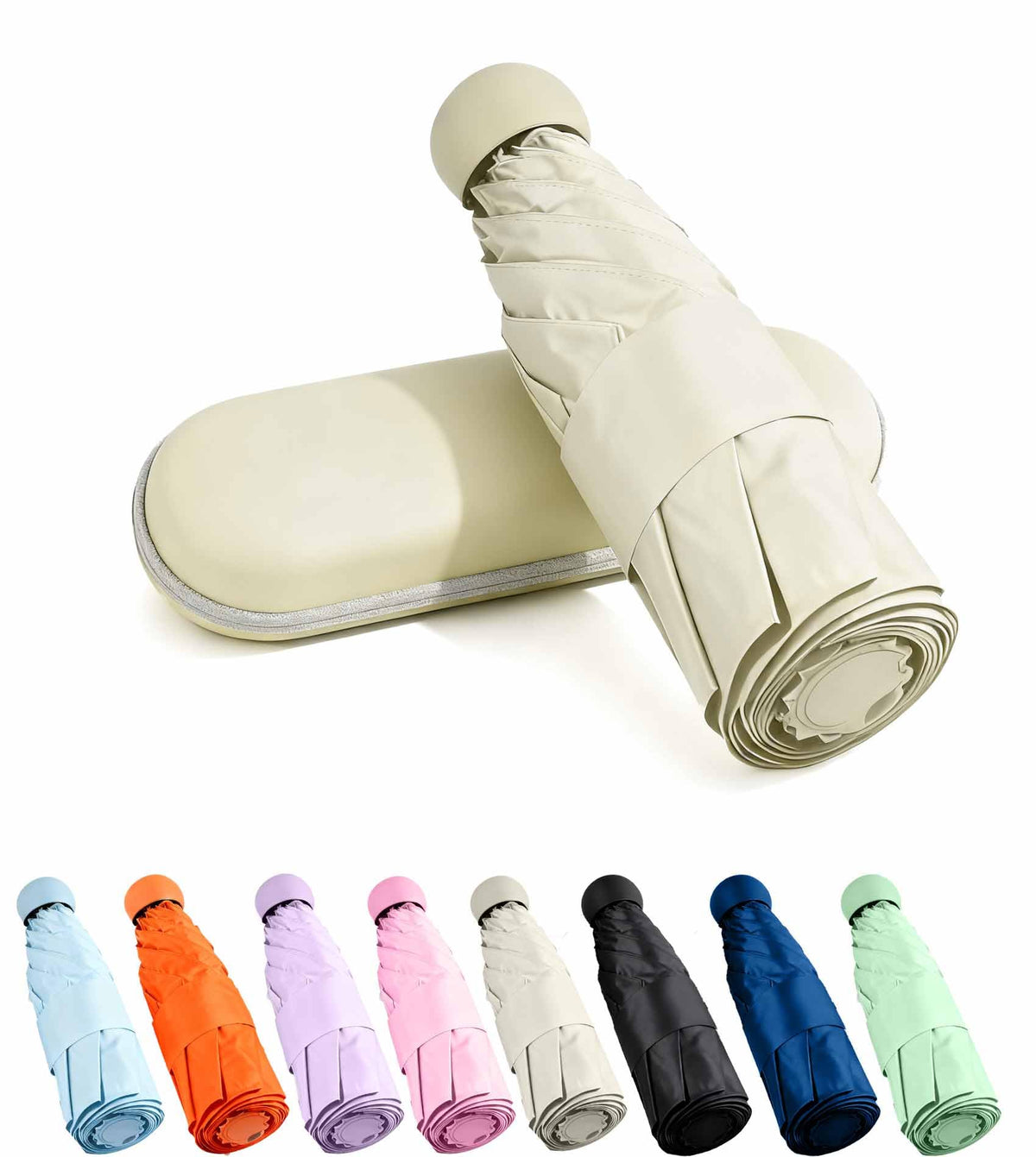 MRTLLOA Travel Essentials Mini/Compact Umbrella for Purse