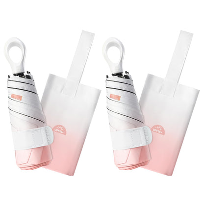 Mini Travel Umbrella Small Umbrella for Travel UV Parasol Compact Foldable