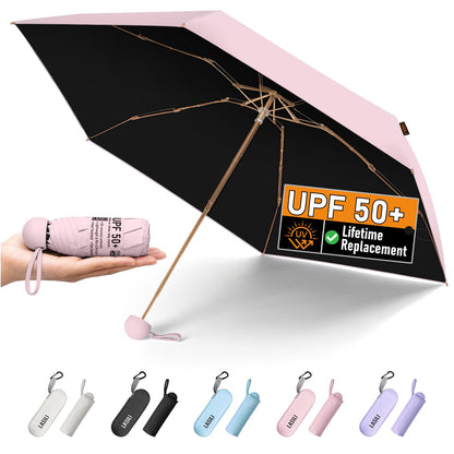 F3 MINI Travel Umbrella with UV Protection, Sun & Rain, 39" Arc