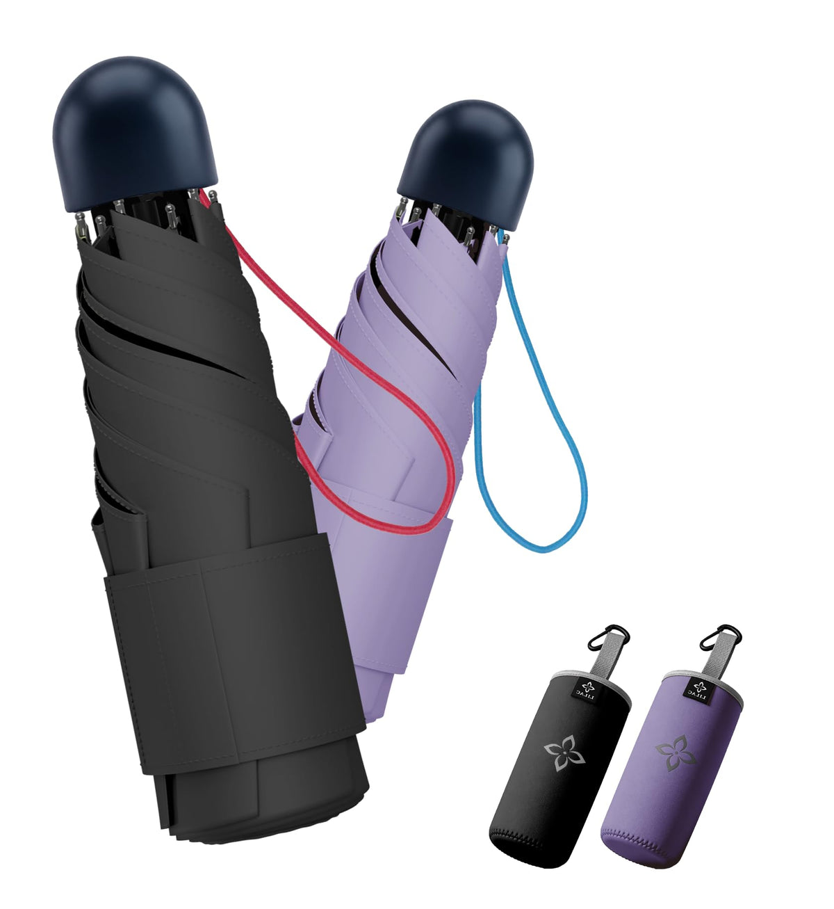Mini Umbrella for Travel UPF 100+ UV Sun Compact for Purse Backpack