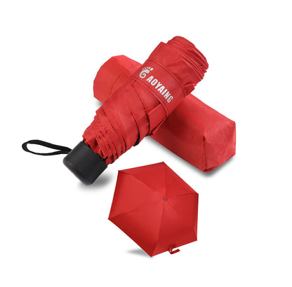 GAOYAING Compact Travel Umbrella with Case Sun&Rain Lightweight Small and Compact Suit for Pocket 34 Inches