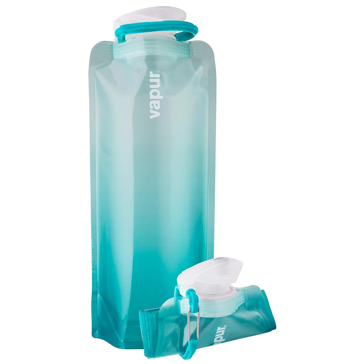 Vapur Collapsible Water Bottle with Carabiner - 23oz (0.7L) - Night Blue
