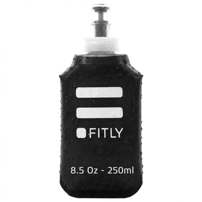 FITLY Soft Flask Running Water Bottle - Collapsible Hydration Flask