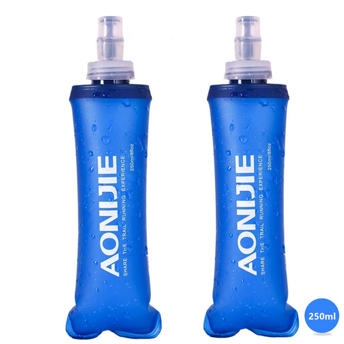 AONIJIE Soft Water Bottle, 2 Pack, 500ml
