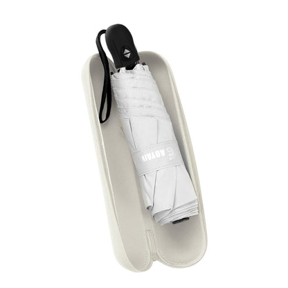 GAOYAING Compact Auto Travel Umbrella - 10.3" Folded, UPF 50+ UV Protection, Lightweight 9.3oz with Case