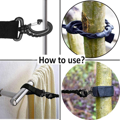 2 Pack Tri-Braided Cord Clothes Line Clothes Drying Rope Travel Clothesline Windproof Clothes Line for Longer Trips Where You Need to do Laundry in Your Room or Camping - No Hanger Needed