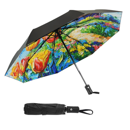 SY COMPACT Travel Umbrella - Windproof Automatic Compact Umbrellas for Rain