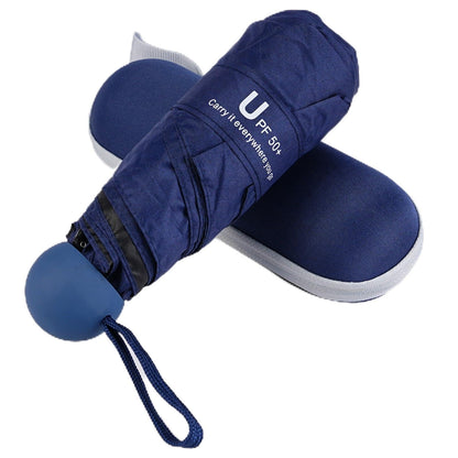 Mini Umbrella for Travel, Compact Folding Umbrella with Case