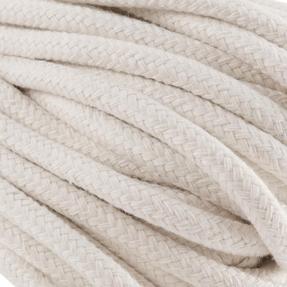 FUNSUEI 2PCS 5/32 Inch 328 Feet White Cotton Clothesline Rope, Cotton Clothesline Cord, Natural Rope for Clothes Hanging, Plant Hanger, Knitting Crafts
