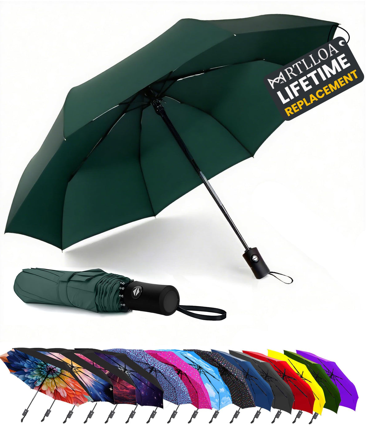 MRTLLOA Travel Essentials Mini/Compact Umbrella for Purse
