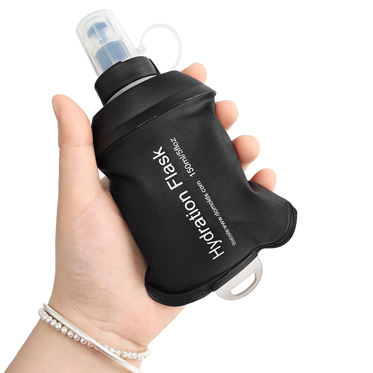 GUYI GYGYL Soft Flask Collapsible Water Bottle for Sports, 250ml White 2pcs