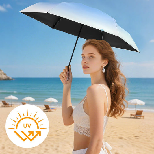 Mini Travel Umbrella Small Umbrella for Travel UV Parasol Compact Foldable