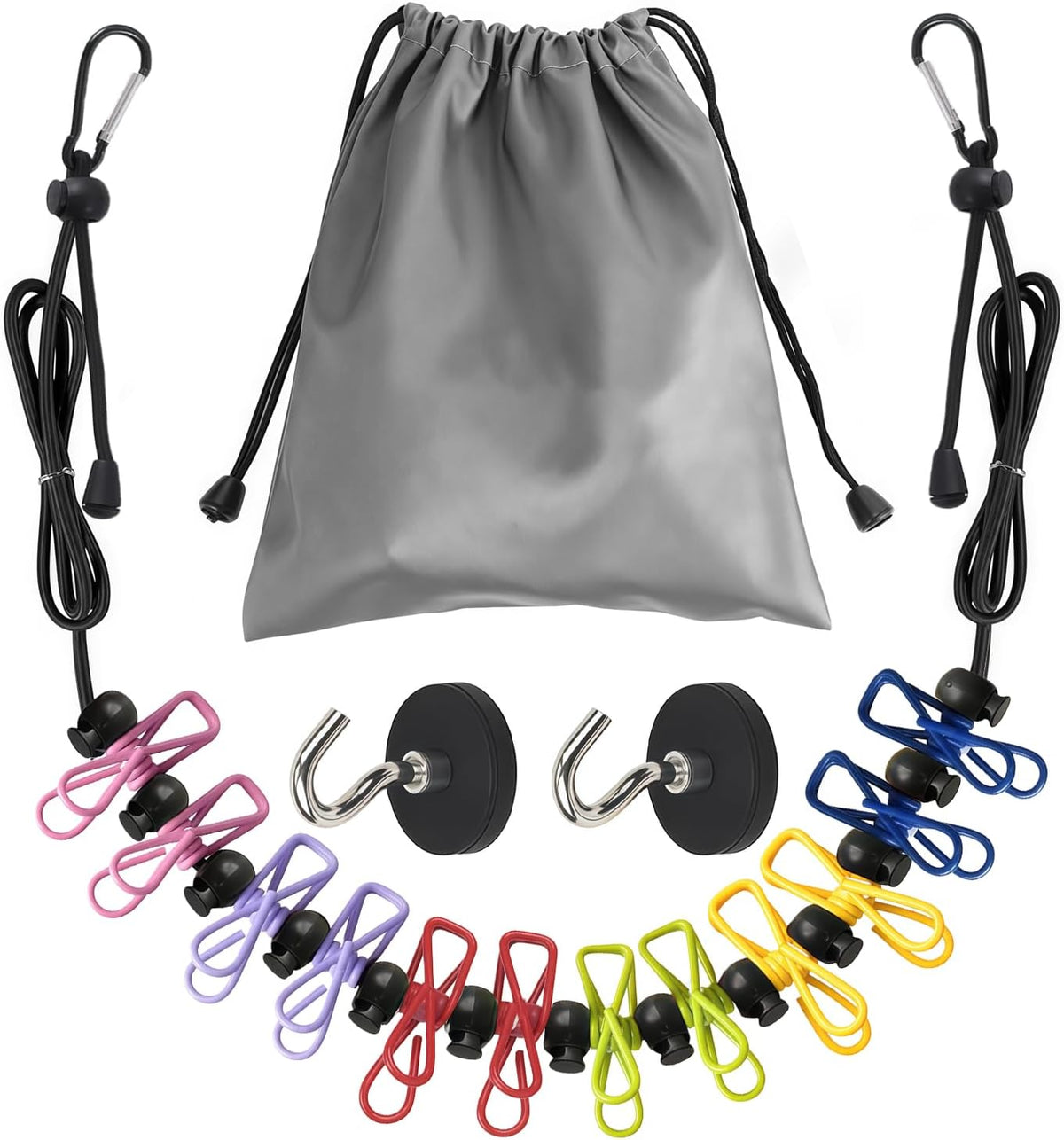 Retractable Clothes Line for Cruise, Magnetic Clothesline for Travel