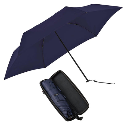Knirps X4U My Clever Companion– 90cm Diameter Windproof Manual Open/Close Umbrella, Small and Compact Design for Travel and All Weather Protection, with Retractable Feature and Travel Case