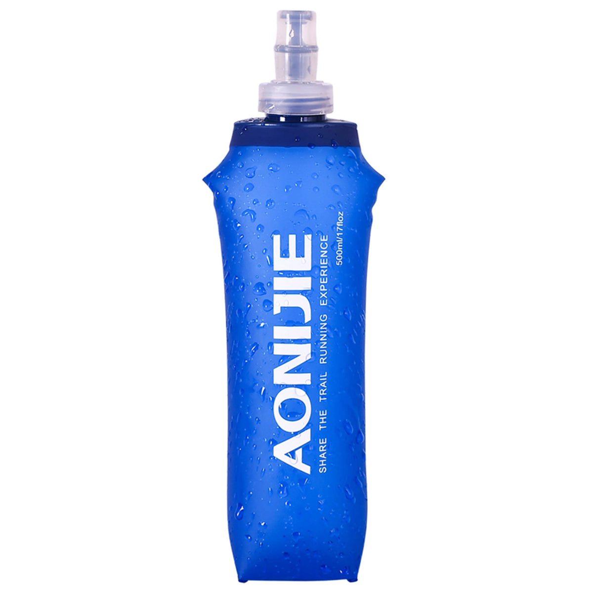 Azarxis TPU Soft Flask Collapsible Water Bottles BPA-Free 250ml 350ml 500ml for Hydration Vest Pack Running Hiking Cycling Climbing