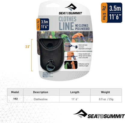 Sea to Summit Travel System: Clothesline and Clear Zip Pouch with Travel Bottles, TSA Approved