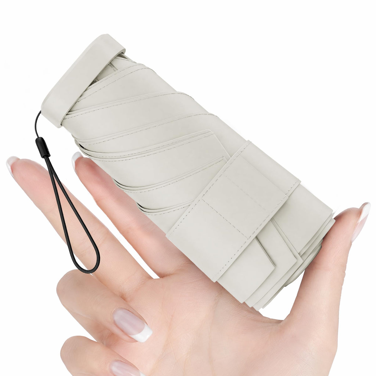 Mini Umbrella Travel Size, 5.9 Inch Compact Uv Umbrella For Sun Rain