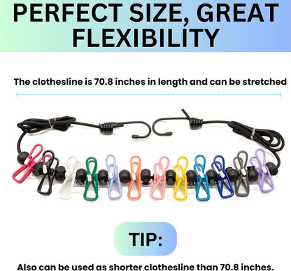 Magnetic Clothesline for Cruise Ship - Updated Stronger Magnets