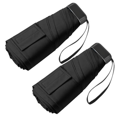 Mini Travel Umbrella, Ultra Waterproof Flat Compact Small for Pocket Purse