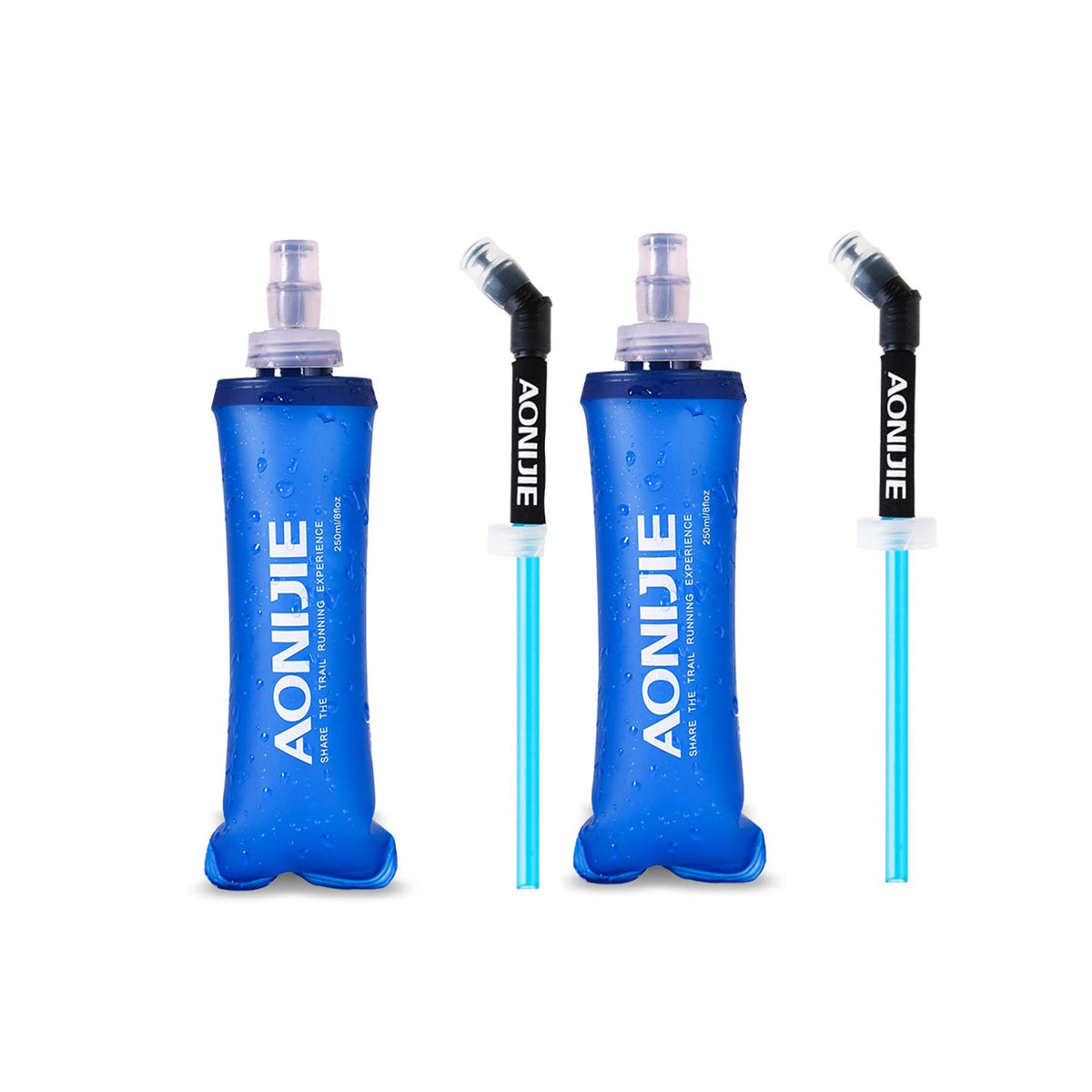 AONIJIE Soft Water Bottle, 2 Pack, 500ml