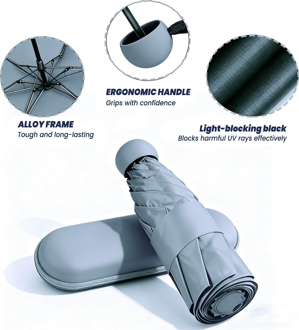 MRTLLOA Travel Essentials Mini/Compact Umbrella for Purse