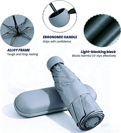 MRTLLOA Travel Essentials Mini/Compact Umbrella for Purse
